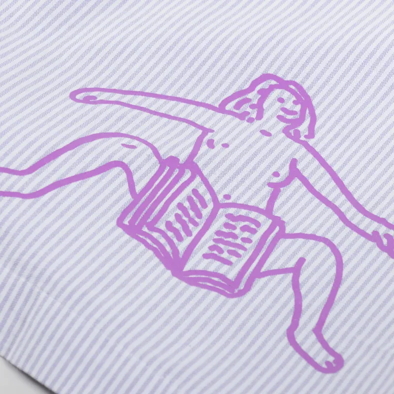 Edwin Readers Club Shirt Lila White-10