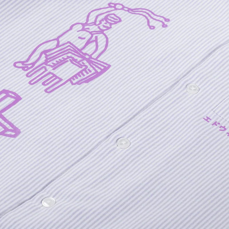 Edwin Readers Club Shirt Lila White-6
