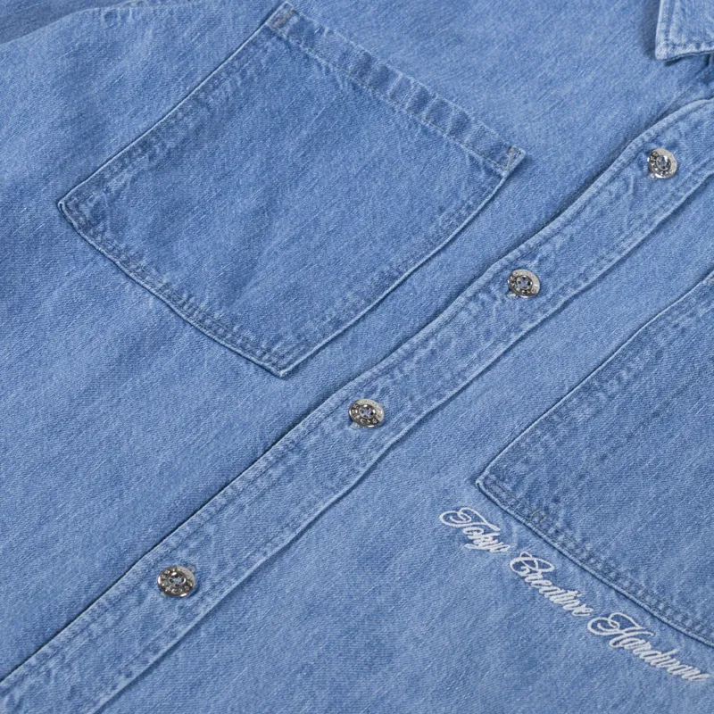 Edwin Big-DNM Long Sleeve Shirt Blue-6