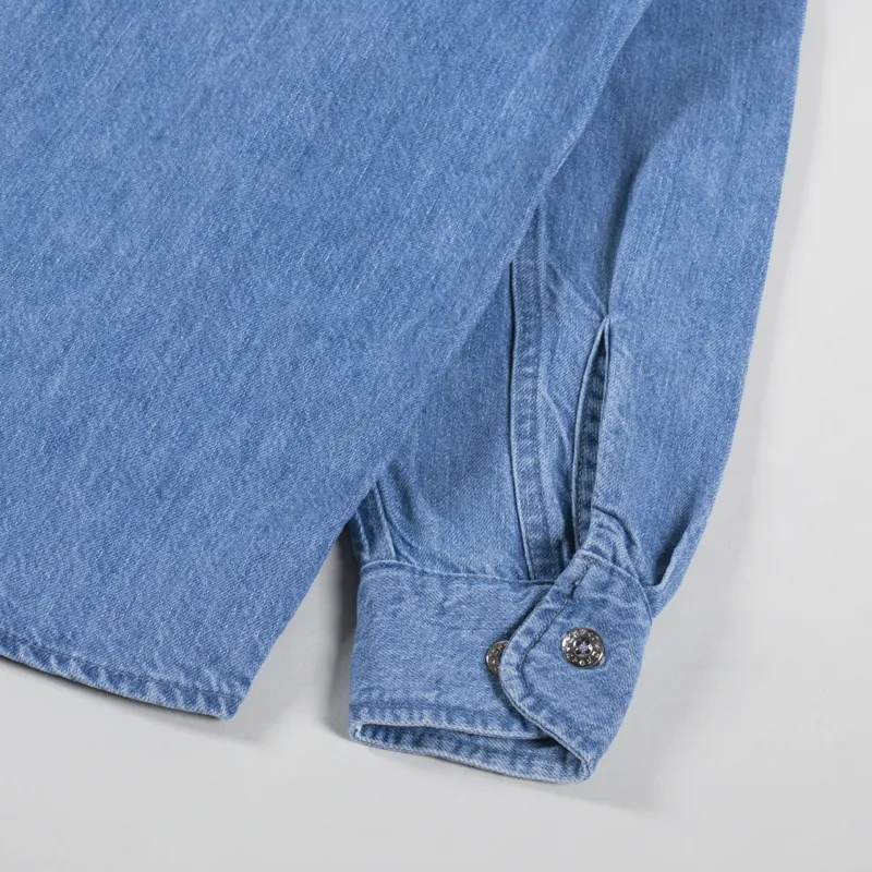 Edwin Big-DNM Long Sleeve Shirt Blue-8