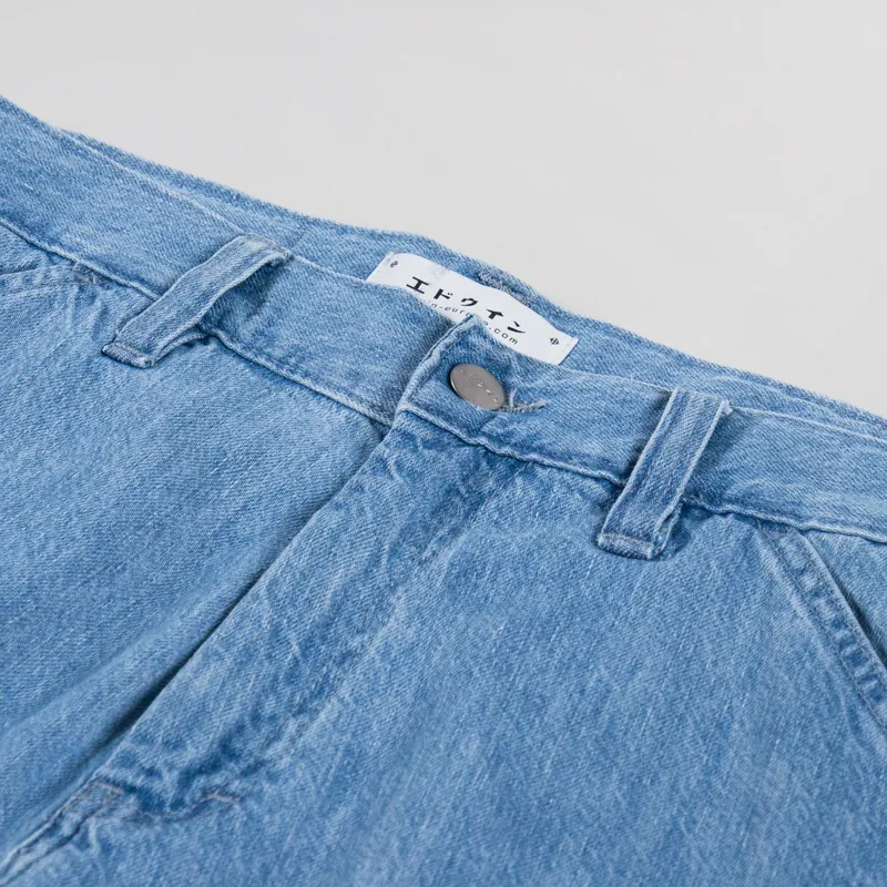Edwin Bridger Shorts Blue Heavy Bleach Wash-4