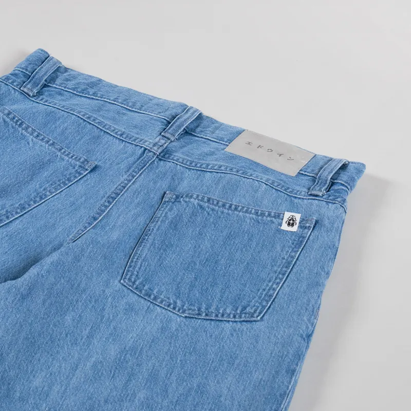 Edwin Bridger Shorts Blue Heavy Bleach Wash-3