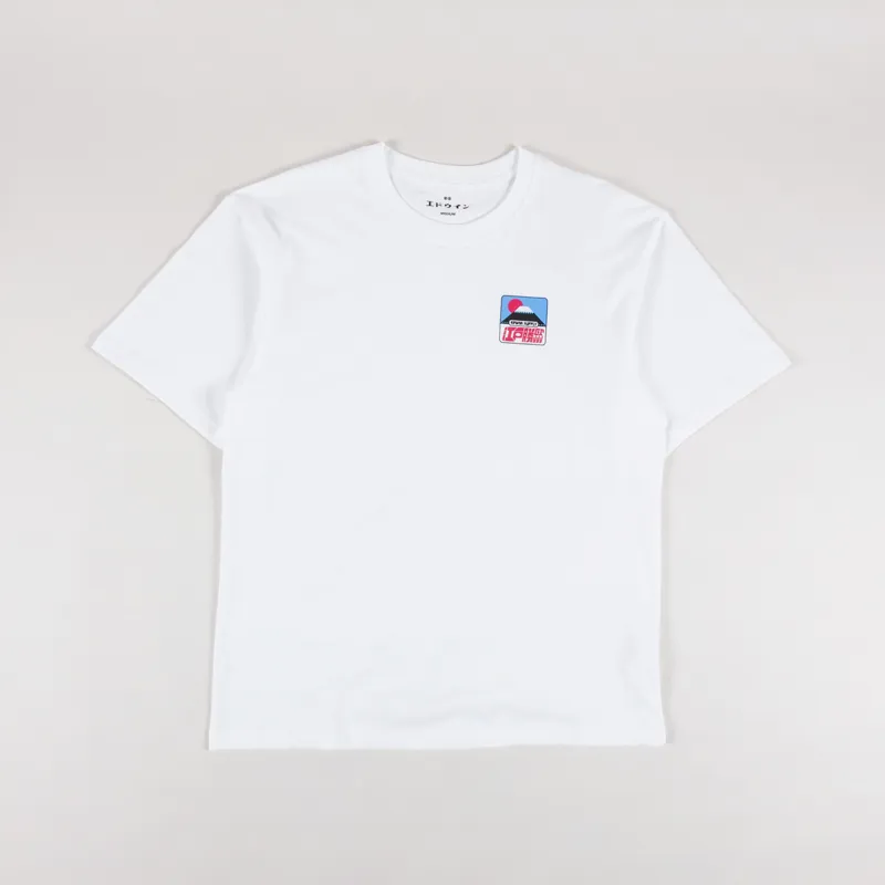 Edwin Sunset On Fuji San T Shirt White