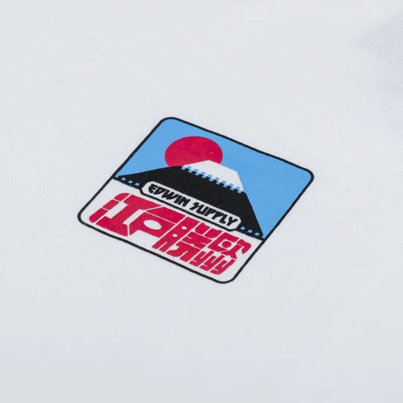 Edwin Sunset On Fuji San T Shirt White-2