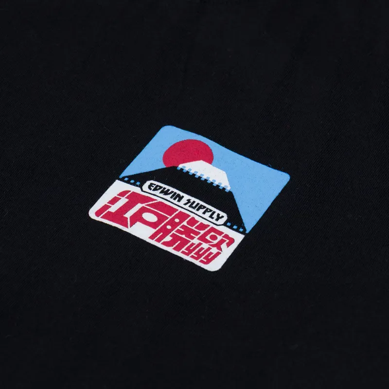 Edwin Sunset On Fuji San T Shirt Black-2