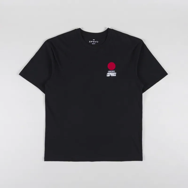 Edwin Sun T Shirt Black