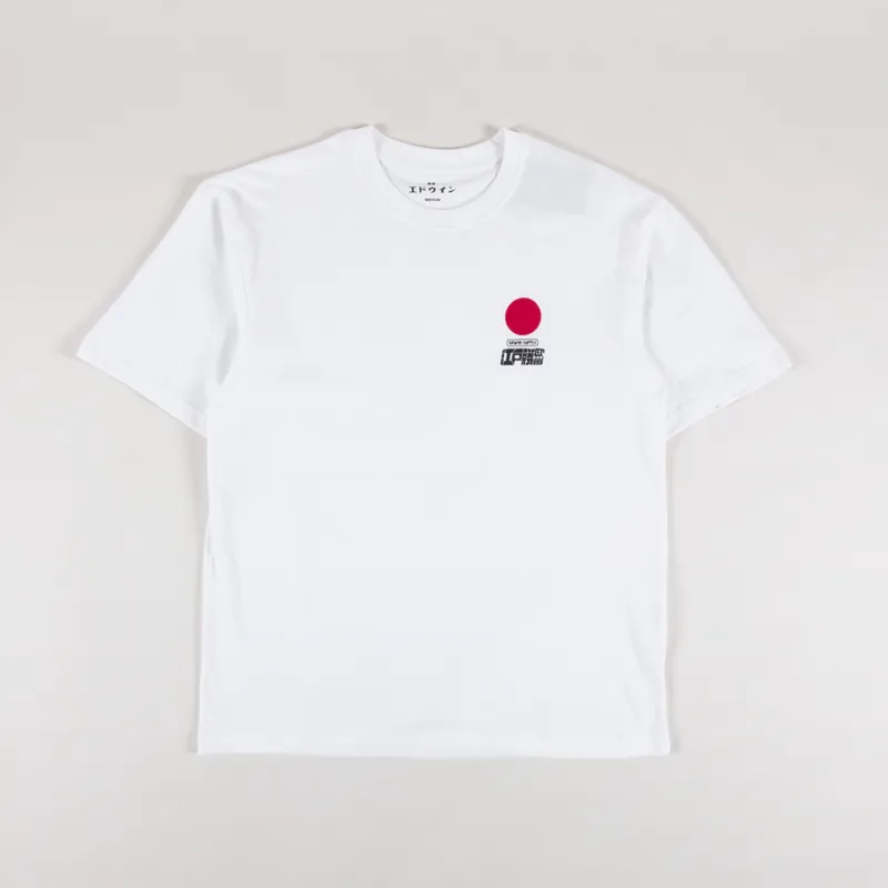 Edwin Sun T Shirt White