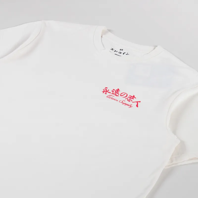 Edwin Forever Lover T Shirt Whisper White-3