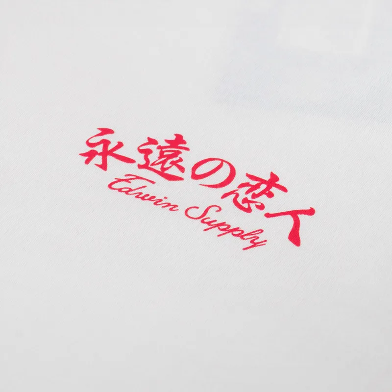 Edwin Forever Lover T Shirt Whisper White-5