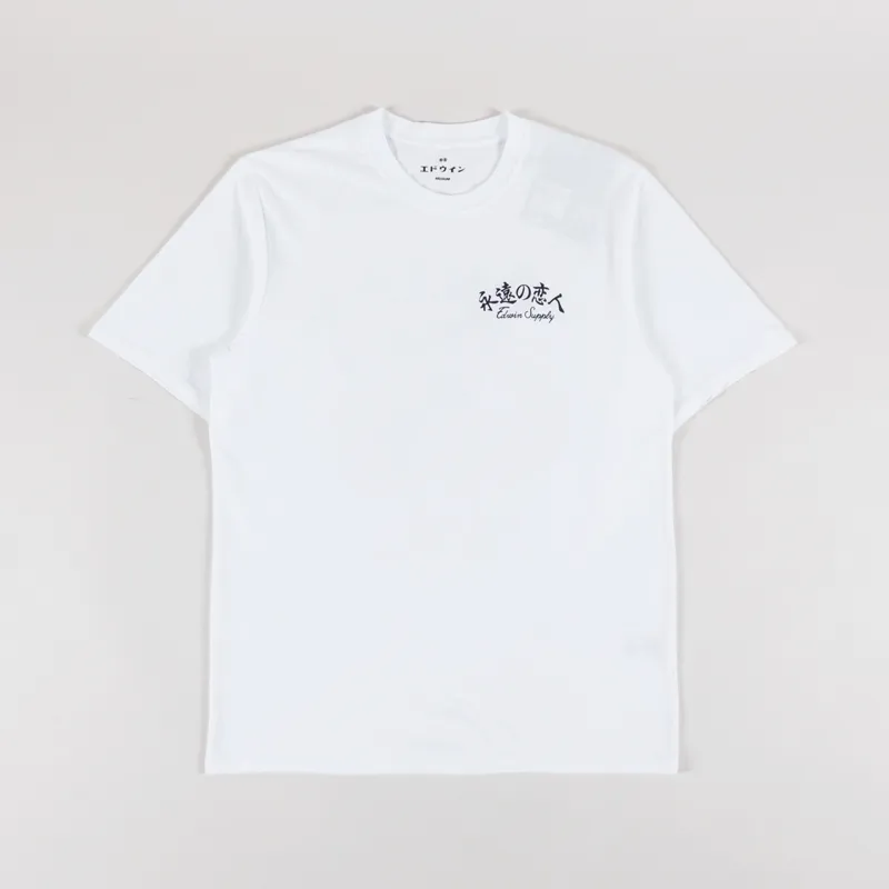 Edwin Forever Lover T Shirt White-1