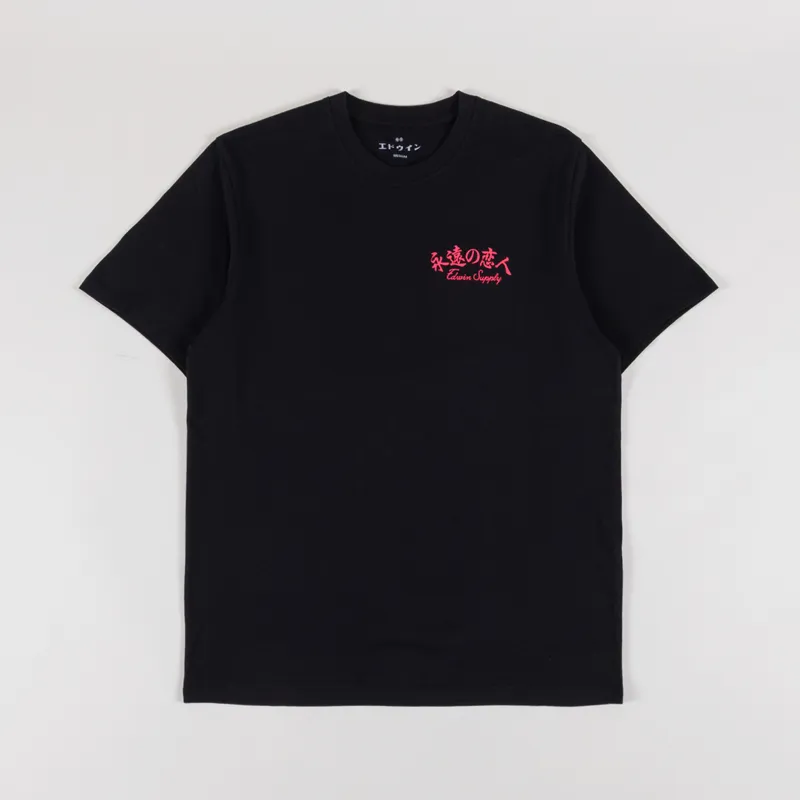 Edwin Forever Lover T Shirt Black-1