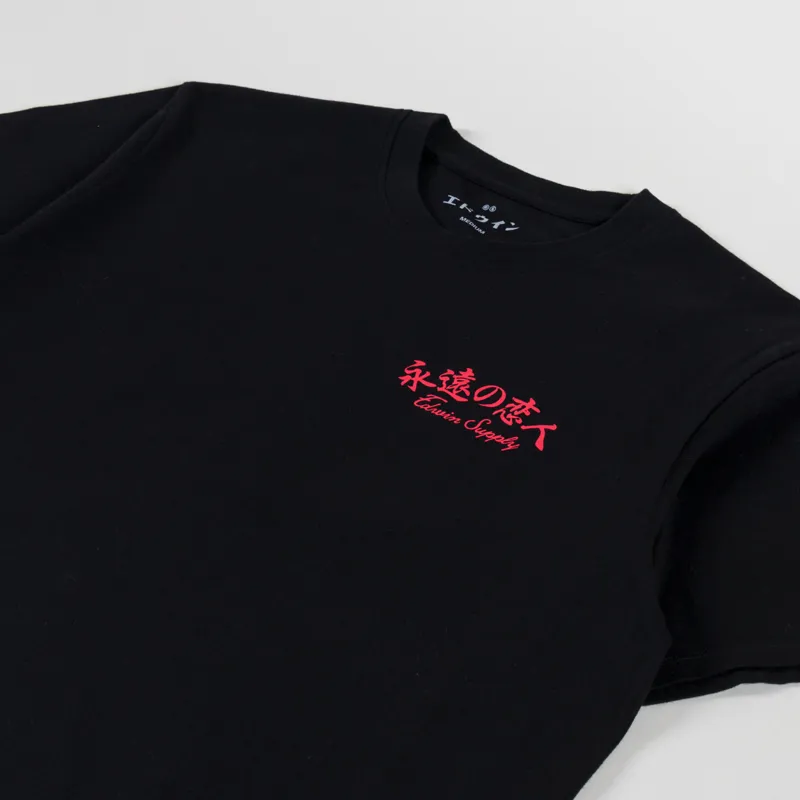 Edwin Forever Lover T Shirt Black-3