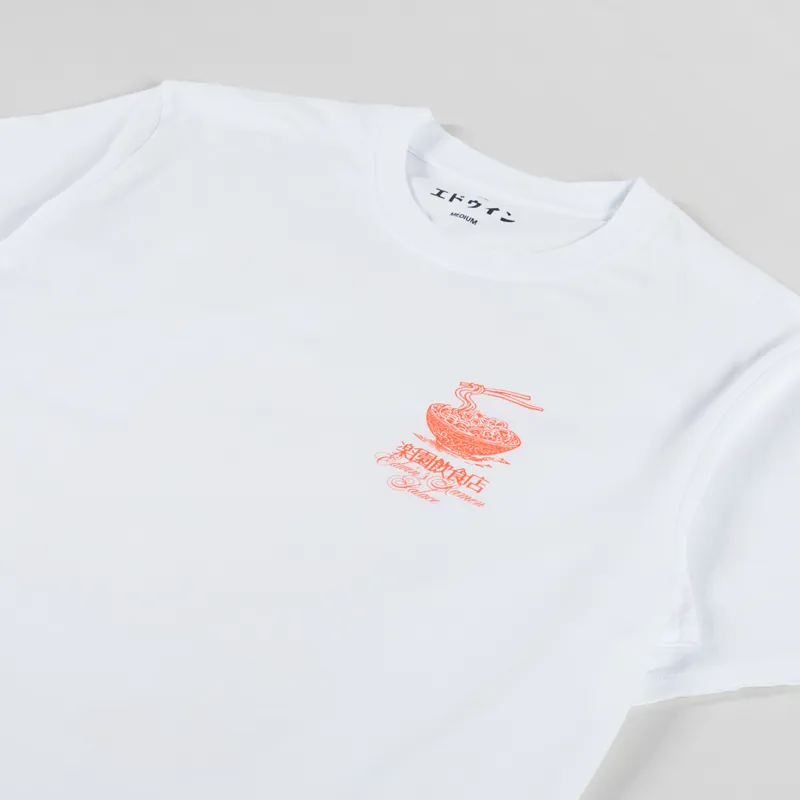 Edwin Ramen Palace T Shirt White-3