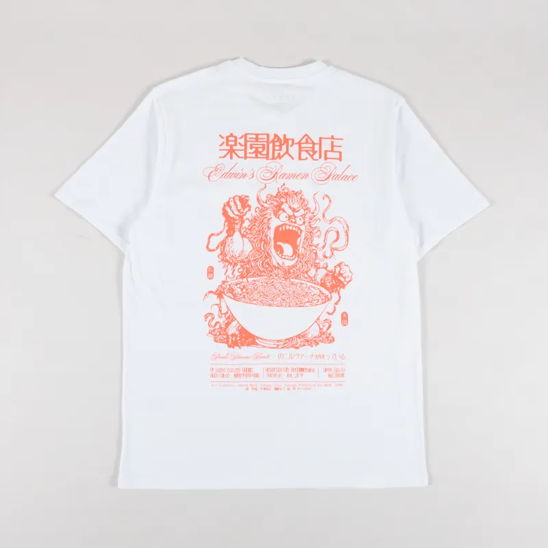 Edwin Ramen Palace T Shirt White
