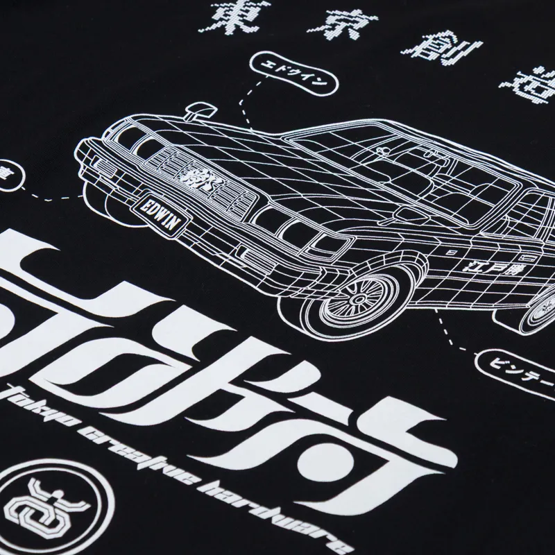 Edwin Staff T Shirt Black-4