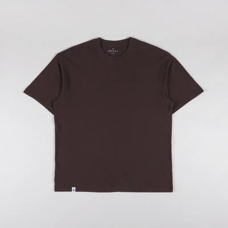 Edwin Oversize Basic T Shirt Coffee Bean