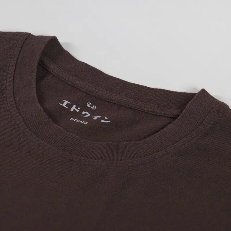 Edwin Oversize Basic T Shirt Coffee Bean-2