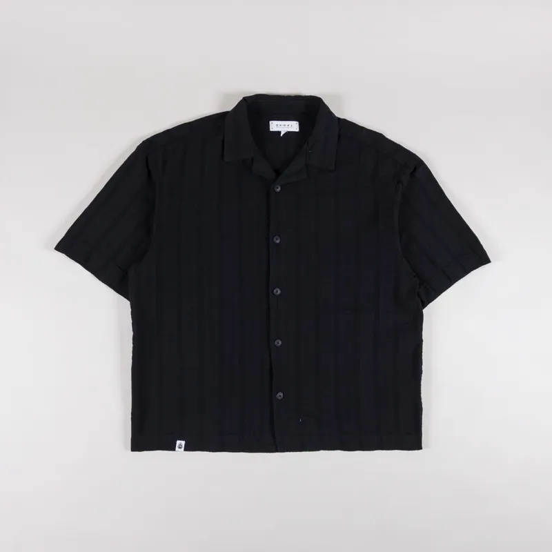 Edwin Saga Shirt Black Garment Washed