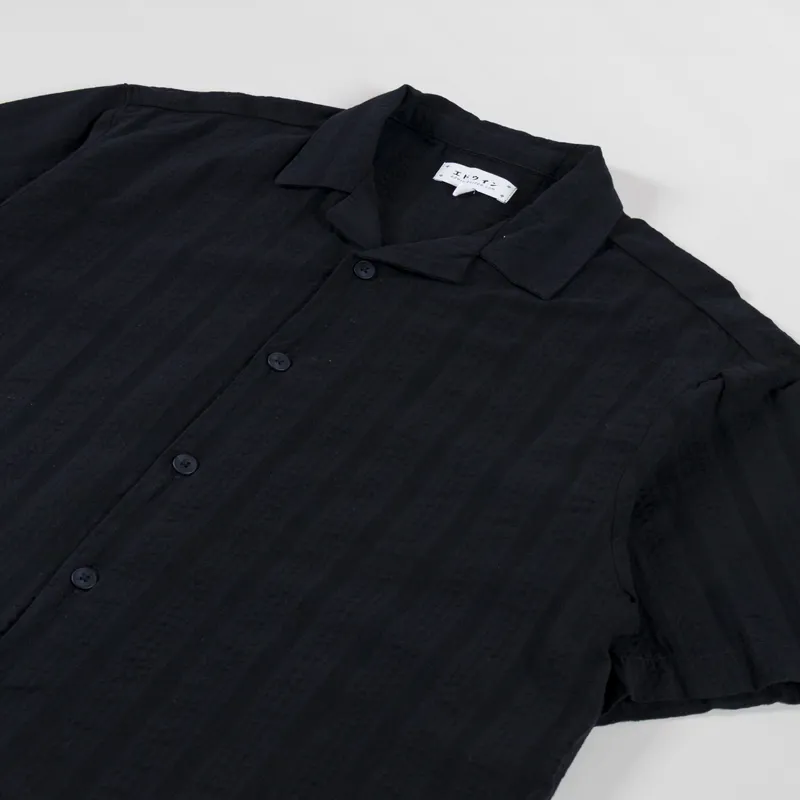 Edwin Saga Shirt Black Garment Washed-1