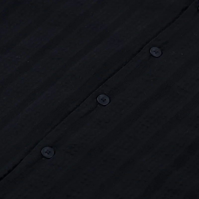 Edwin Saga Shirt Black Garment Washed-3