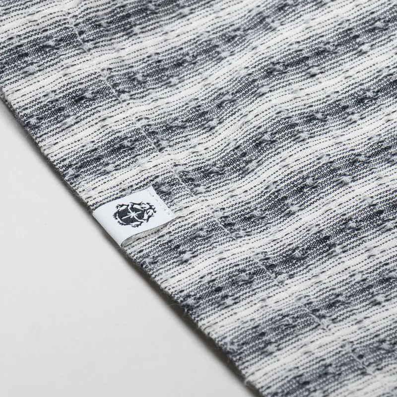 Edwin Saga Shirt Black White Garment Washed-3