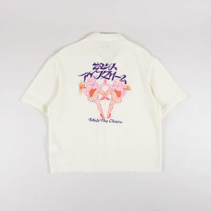 Edwin Melt The Chaos Shirt Cream Garment Washed