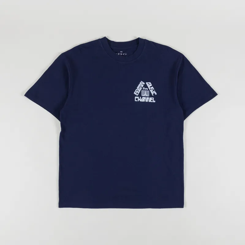 Edwin Enjoy EMC T Shirt Maritime Blue-1