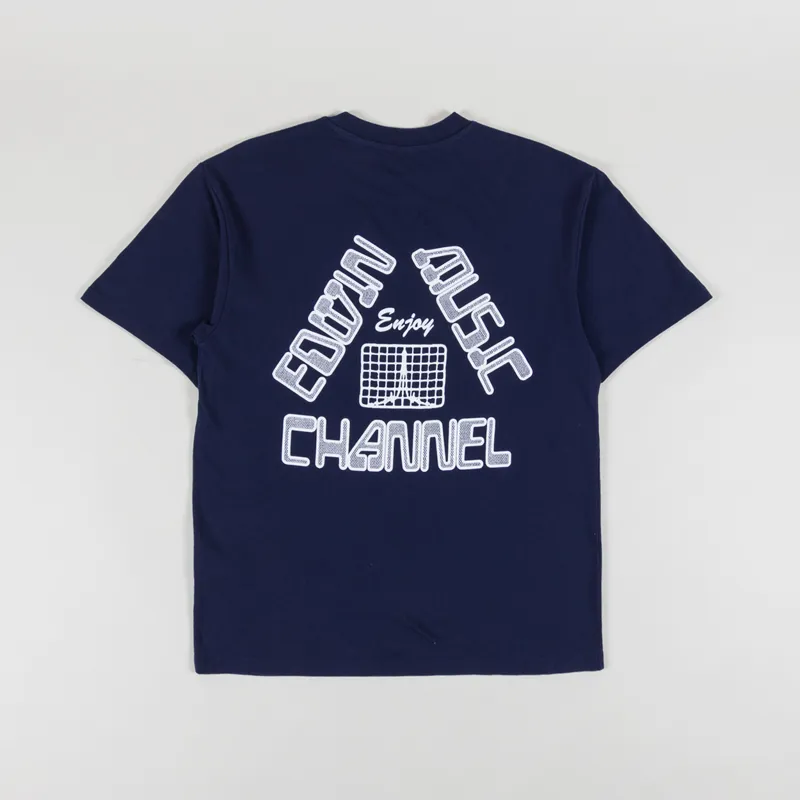 Edwin Enjoy EMC T Shirt Maritime Blue