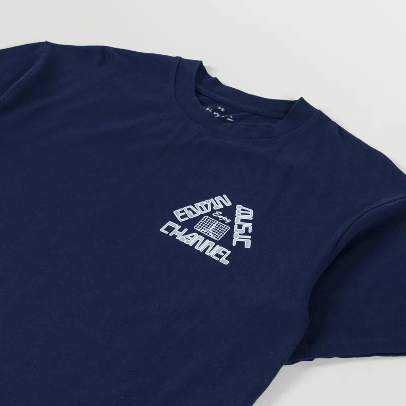 Edwin Enjoy EMC T Shirt Maritime Blue-3