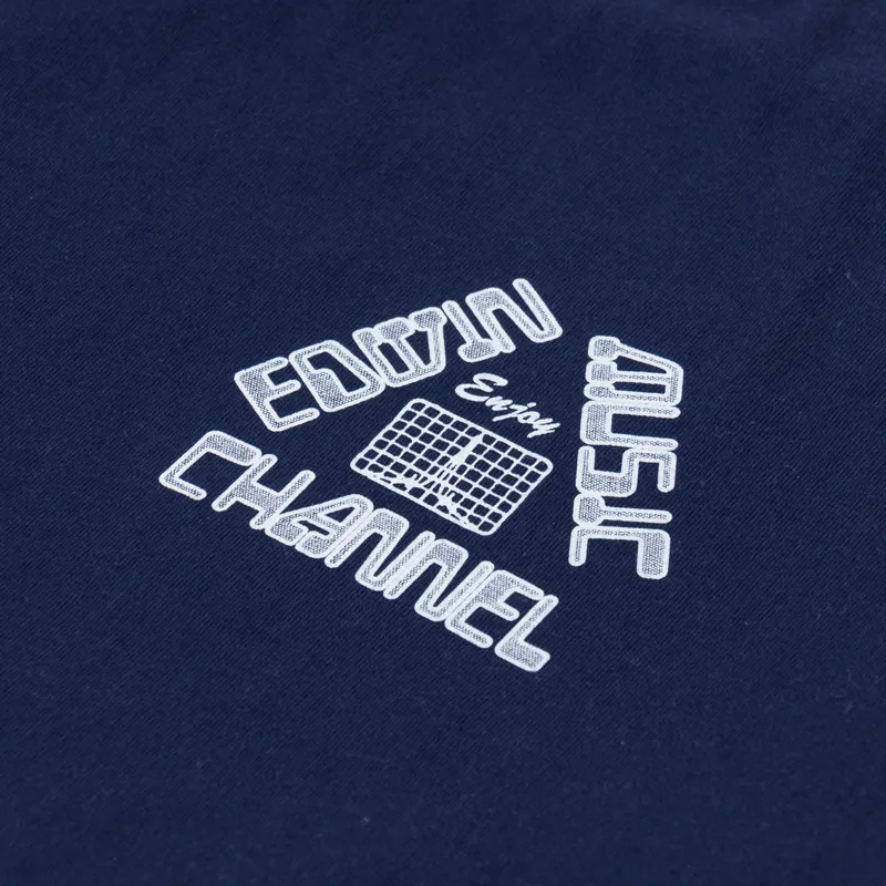 Edwin Enjoy EMC T Shirt Maritime Blue-5