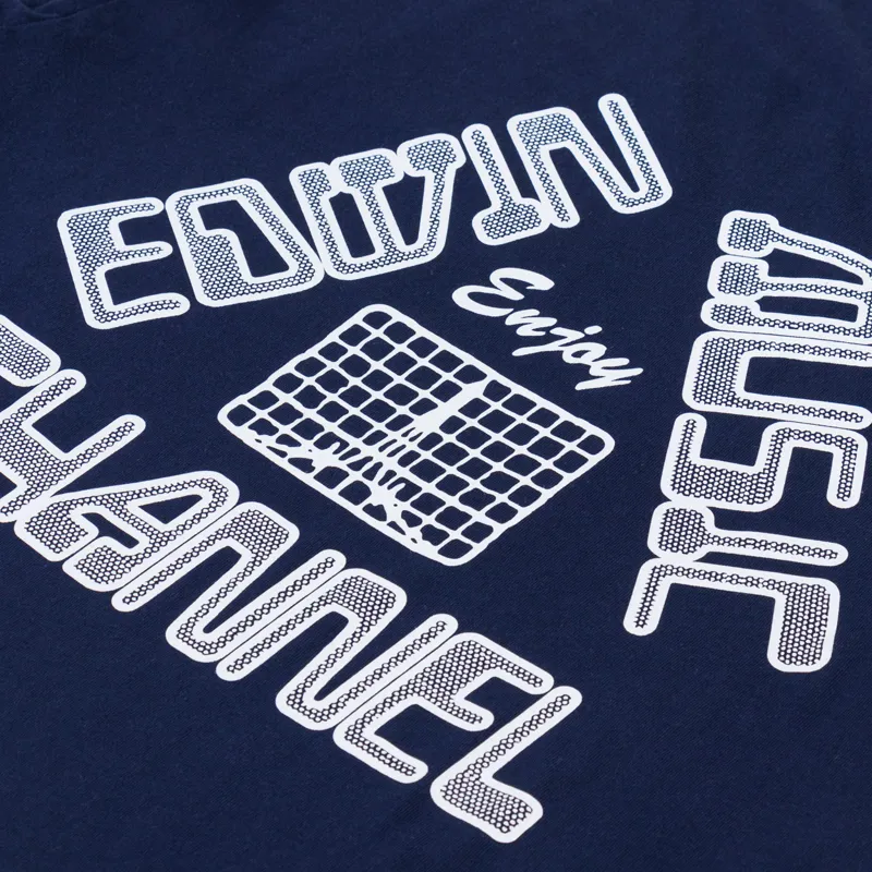 Edwin Enjoy EMC T Shirt Maritime Blue-4