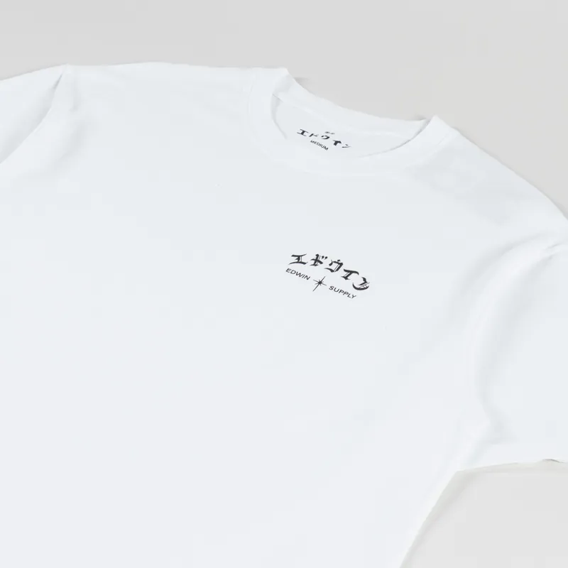 Edwin High Life Low Levels Chest T Shirt White-1