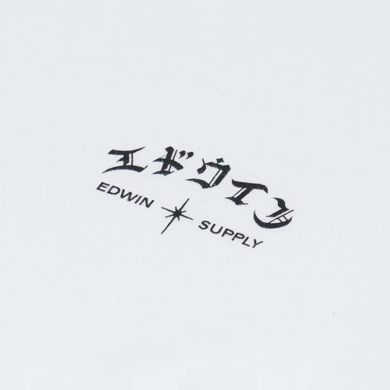 Edwin High Life Low Levels Chest T Shirt White-2