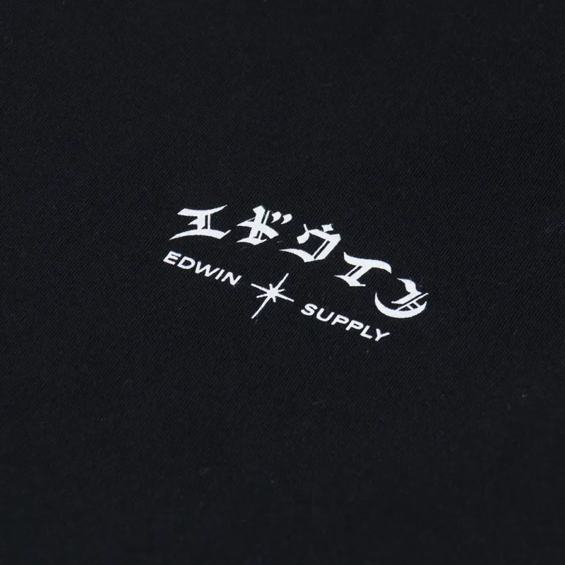 Edwin High Life Low Levels Chest T Shirt Black-2