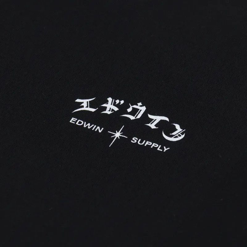 Edwin High Life Low Levels Chest T Shirt Black-2