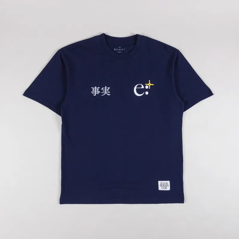 Edwin Fact T Shirt Maritime Blue-1