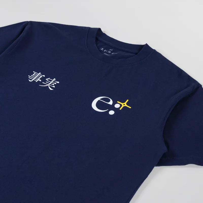 Edwin Fact T Shirt Maritime Blue-3