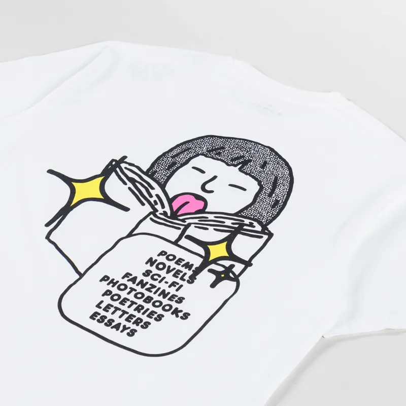 Edwin Love In The Books T Shirt White-2