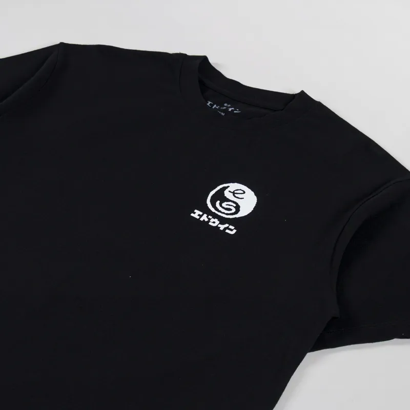 Edwin High Bear T Shirt Black-3
