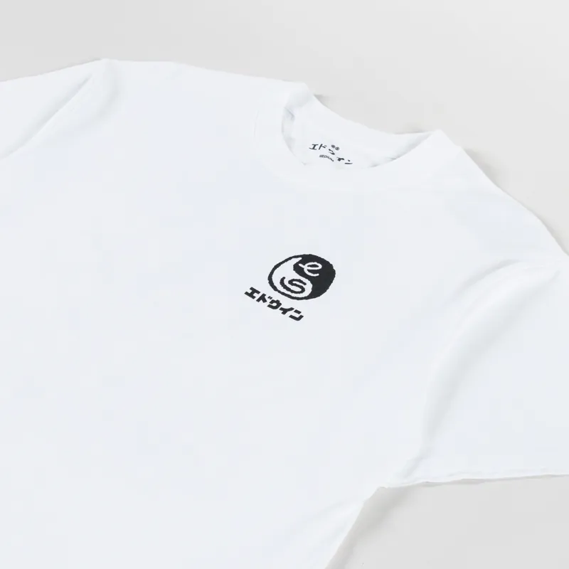 Edwin High Bear T Shirt White-3