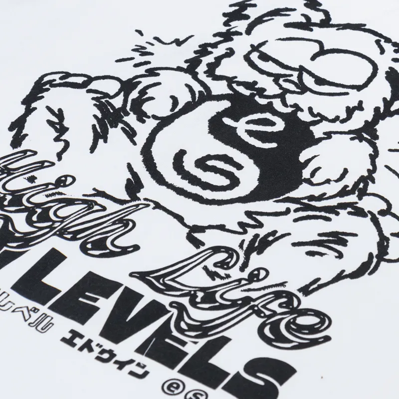 Edwin High Bear T Shirt White-4