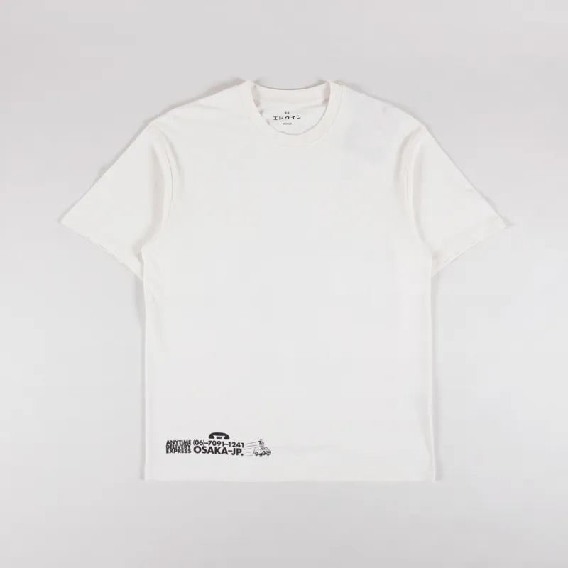 Edwin Kaibutsu Izakaya T Shirt Wisper White-1
