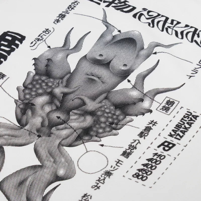 Edwin Kaibutsu Izakaya T Shirt Wisper White-4