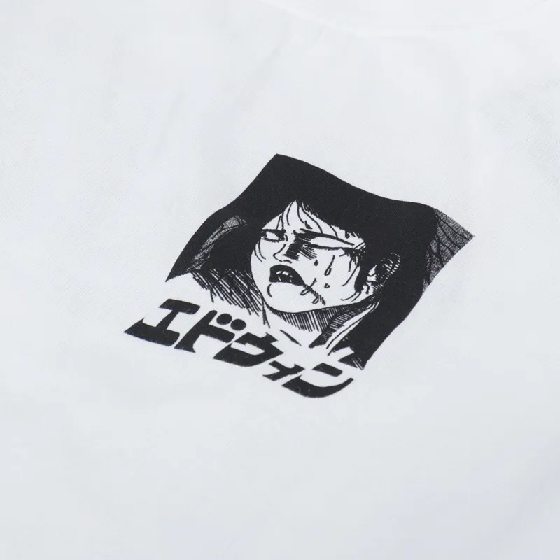 Edwin Mens Kouichi Matsuda Graphic Logo Tee T Shirt White Edwin Mens Kouichi Matsuda Graphic Logo Tee T Shirt White