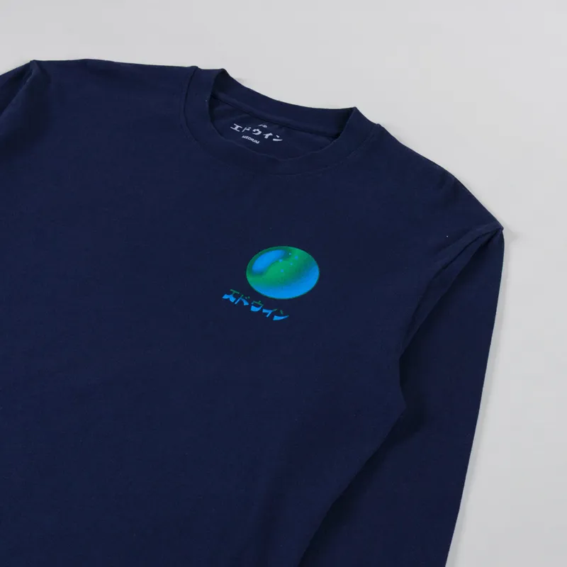 Edwin The Last Of Us II Long Sleeve T Shirt Maritime Blue-3