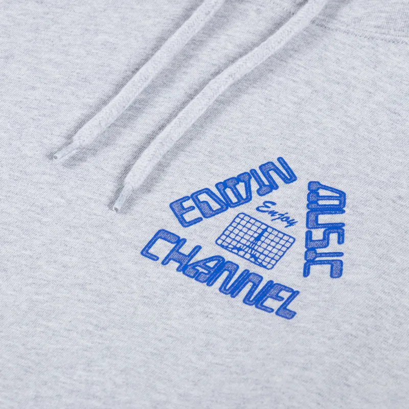 Edwin Enjoy Hoodie Sweat Grey Marl-5