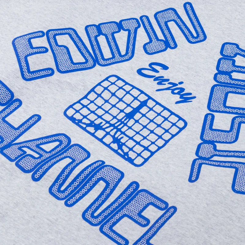 Edwin Enjoy Hoodie Sweat Grey Marl-4