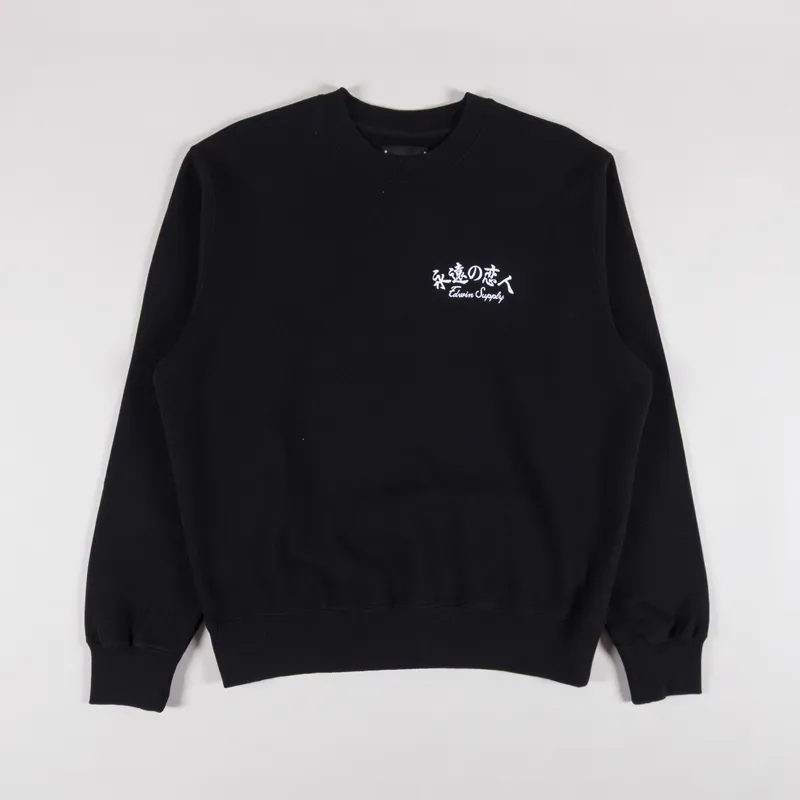 Edwin Forever Lover Sweat Black-1