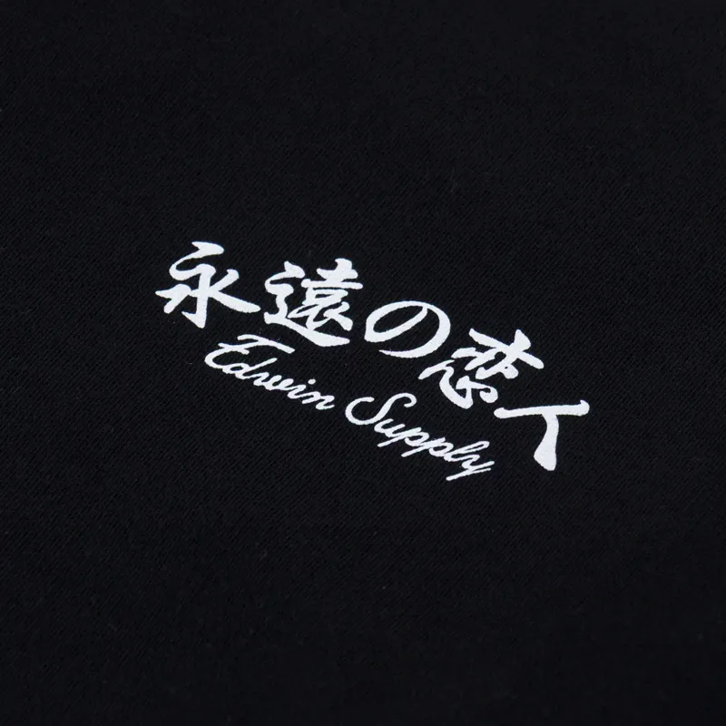 Edwin Forever Lover Sweat Black-5