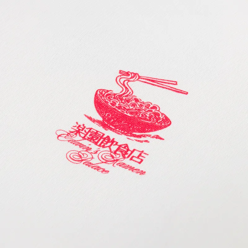 Edwin Ramen Palace Sweat Whisper White-5